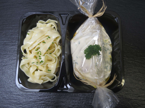 Papillotte de Lotte et Cabillaud aux petits légumes