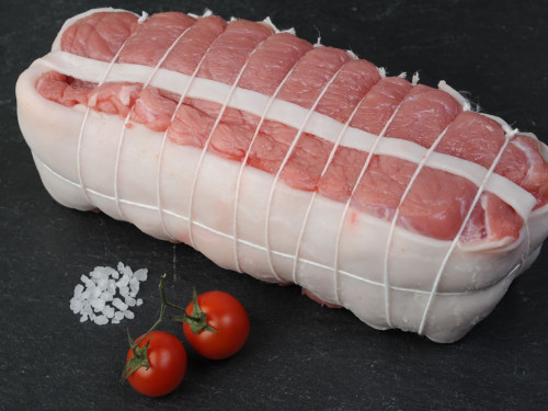 Rôti de veau bardé