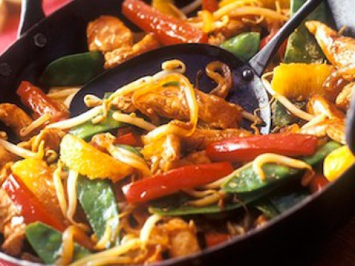 Wok de volaille à la chinoise