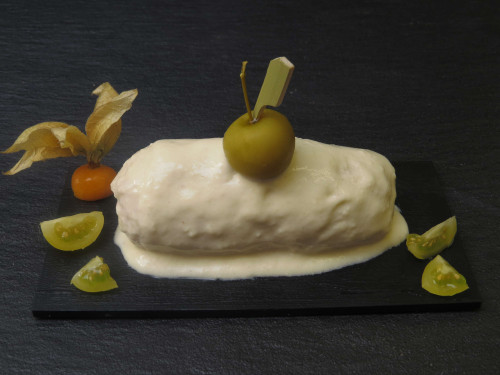 Dôme de volaille aux pommes et calvados